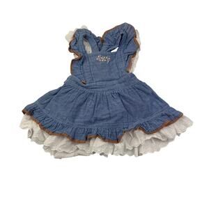 Well Dressed Wolf Naomi Chambray Pinafore Dress, 3T